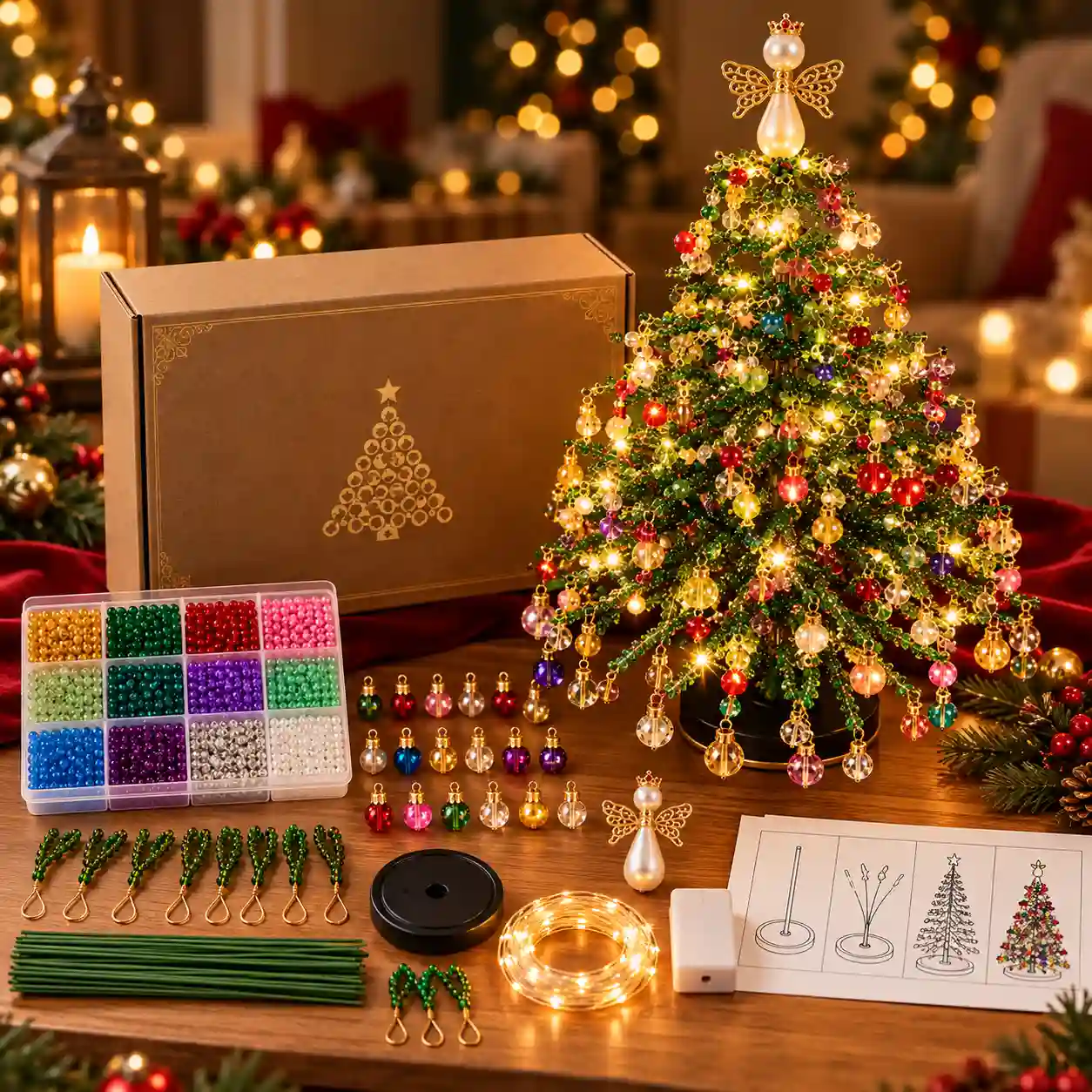 Kit Árvore de Natal em Pérolas