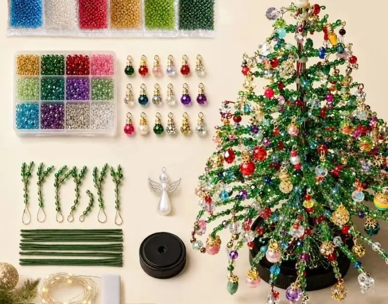 Tudo o que vem no Kit Árvore de Natal em Pérolas
